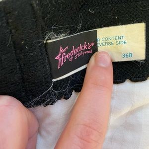 Black fredricks of hollywood corset top